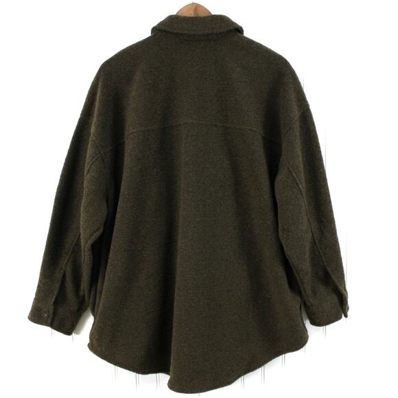 Dex Shacket Shirt Jacket Plus Size 1X Chunky Grunge Minimalist Urban Cozy Fall - Picture 2 of 9